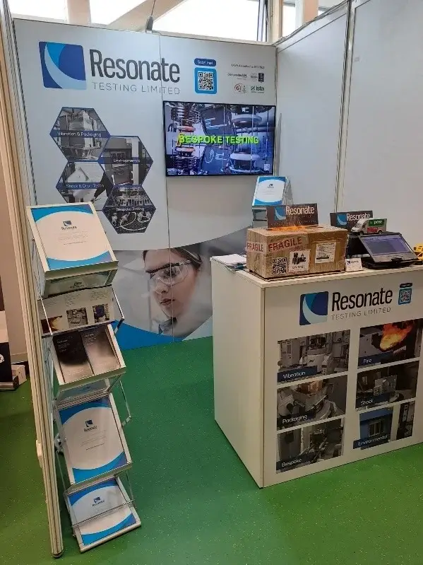 Resonate Testing exhibition stand