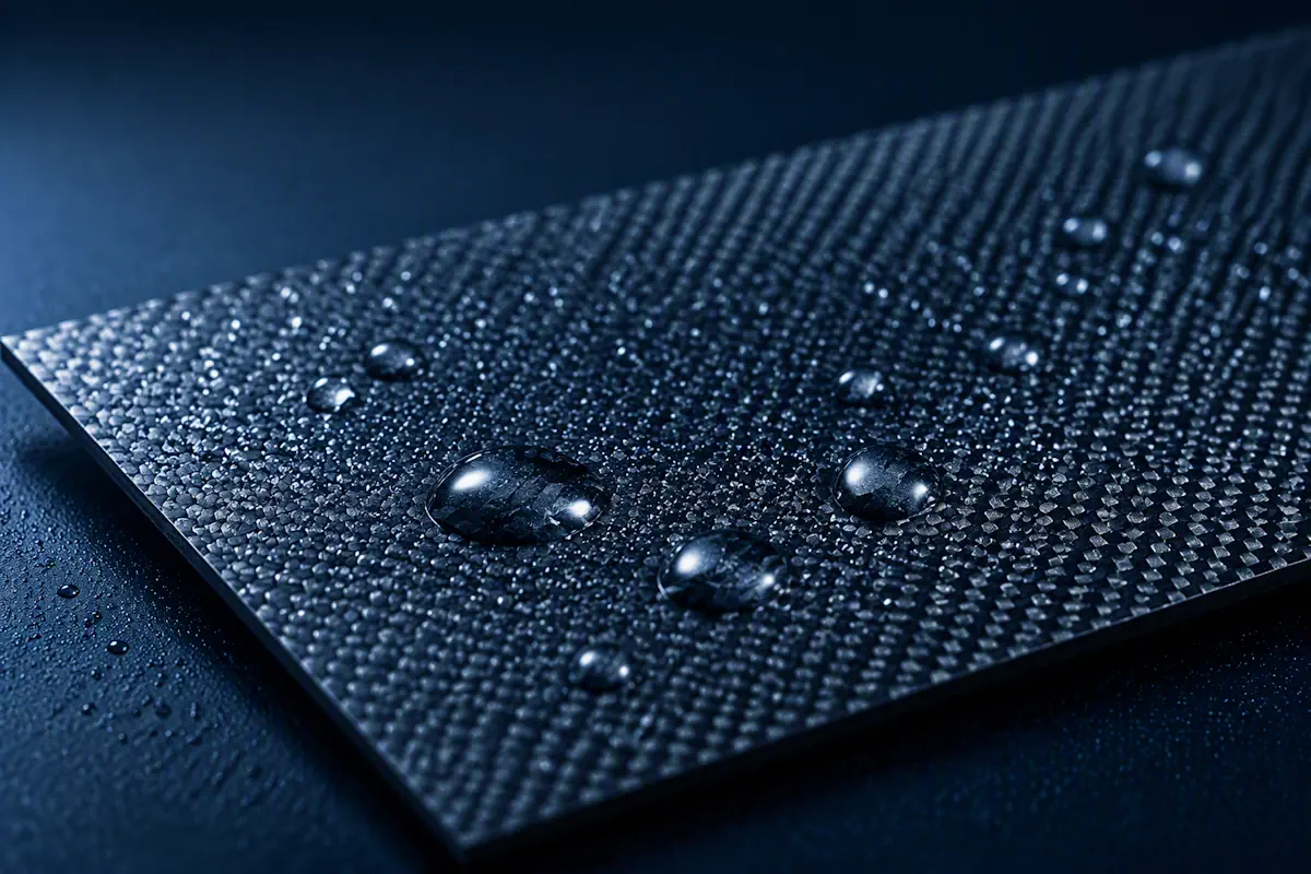 Metal test specimen undergoing fluid susceptibility testing at Resonate Testing