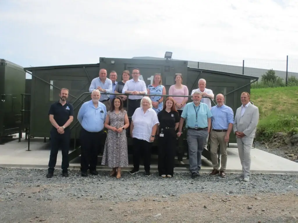 Industry representatives at the launch of Resonate Testing's thermal vacuum chamber