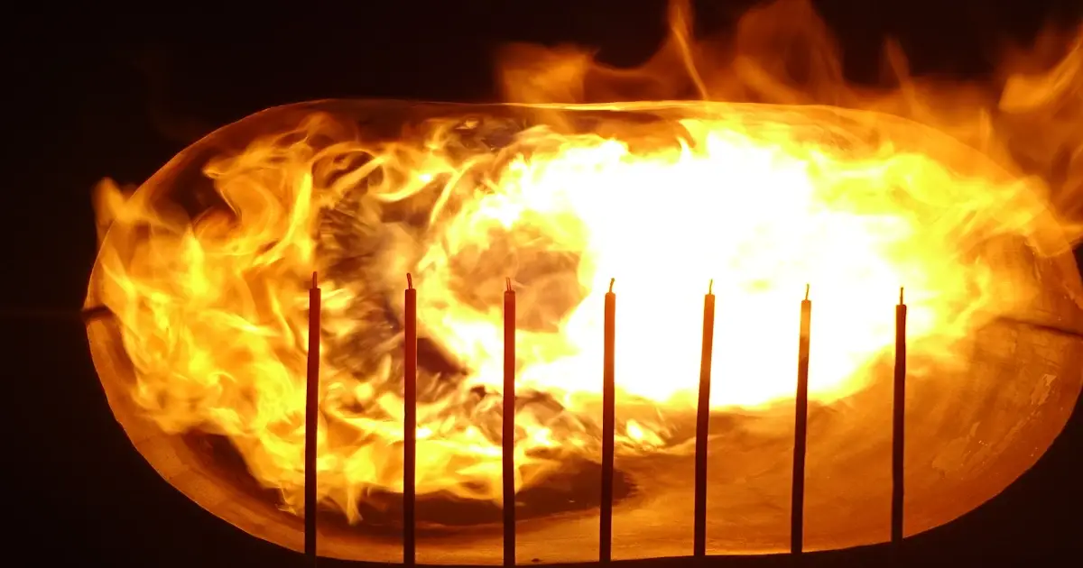 Thermocouple rake for flame calibration during a propulsion-grade fire test to AC20-135 or ISO2685