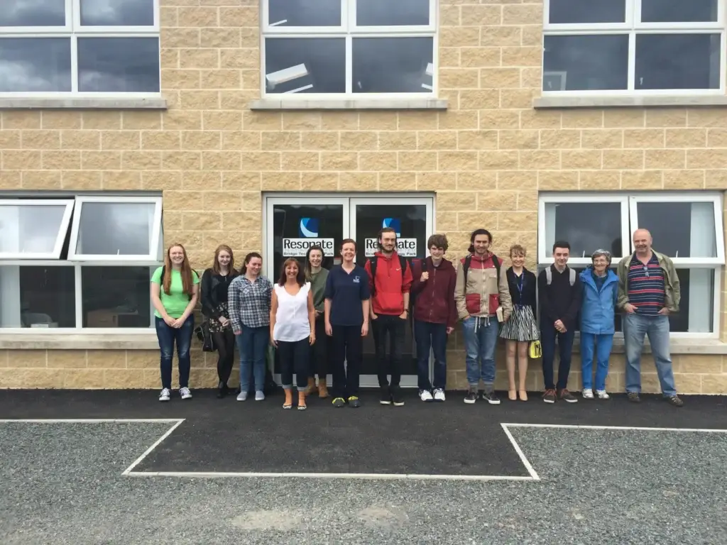 Group visit to Resonate Testing's facilities