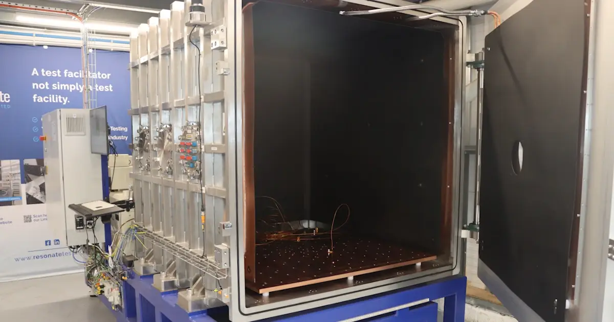 Resonate Testing TVAC Door open